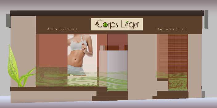 Devanture commerce design centre amincissement