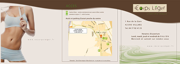 Marketing, communication du centre amincissement
