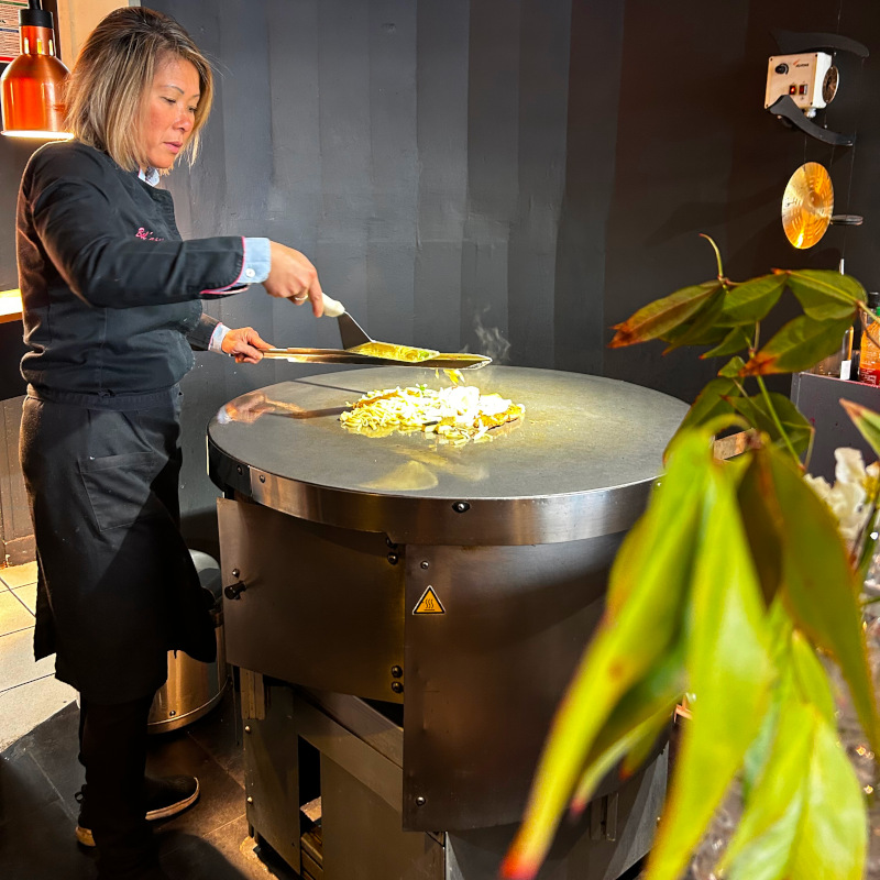 Grill géant gaz barbecue 85 cm pour restaurant