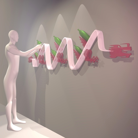 Design-Shelf Dragon multi 3D