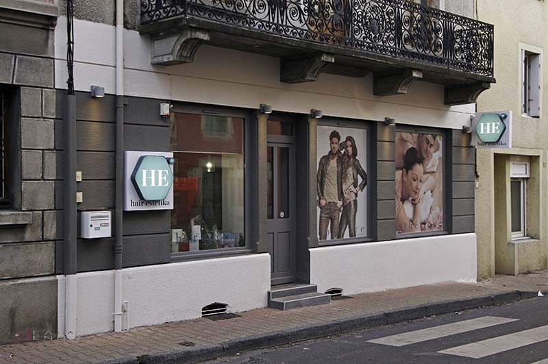 Commerce design Salon coiffure bien-etre Hair Estetika 43