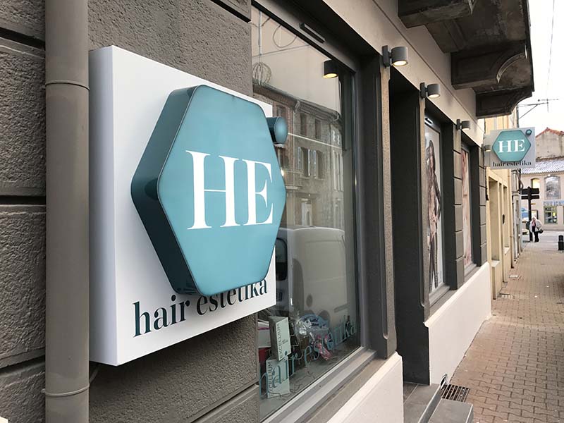 Hair estetika Logo Enseigne Design