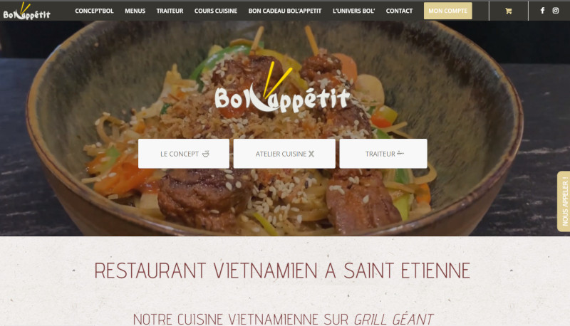 Design du site du Bolappétit