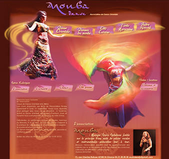 Nouba danse siteweb design Oriental