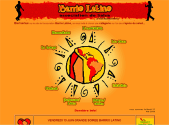 Design du site Barrio latino