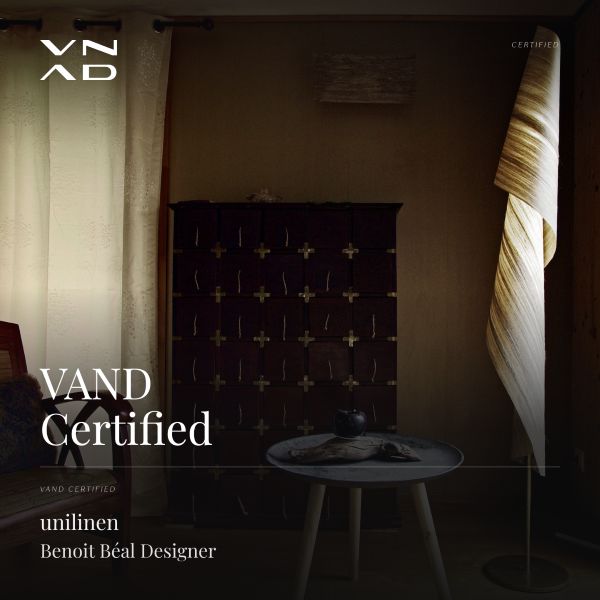 unilinen linen lamp design vand Benoit Beal